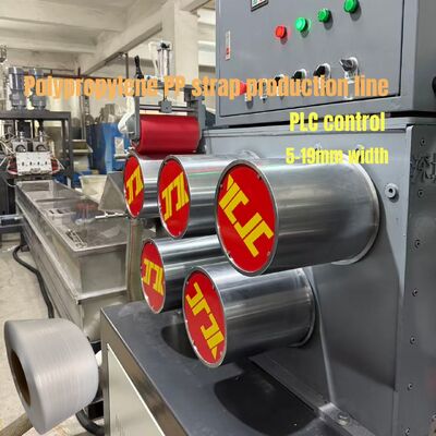 480 kg/h Controllo PLC della linea di estrusione della cinghia di imballaggio in polipropilene ad alta capacità