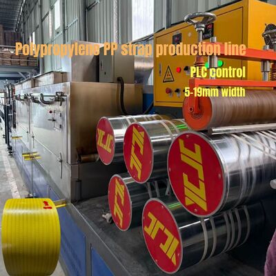 480 kg/h Controllo PLC della linea di estrusione della cinghia di imballaggio in polipropilene ad alta capacità