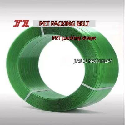 Cintura di imballaggio in PET a alta velocità da 19 mm verde per macchine per imballaggio pneumatiche