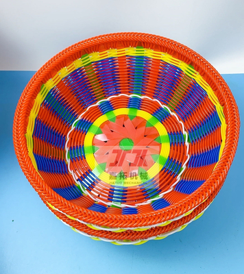 22KW Plastic Imitation Rattan Making Machine Linea di produzione 4-Strap PP/PE Rattan Artificial Making Machine
