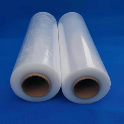 Il PE di plastica d'imballaggio dell'involucro degli strizzacervelli aderisce film di rotolo enorme di allungamento del pallet
