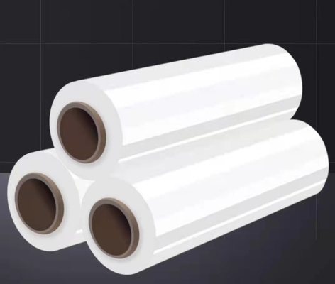 Il PE di plastica d'imballaggio dell'involucro degli strizzacervelli aderisce film di rotolo enorme di allungamento del pallet
