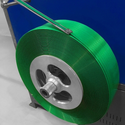 Resistenti robusti di colore verde della banda durevole dell'ANIMALE DOMESTICO impressi lisciano per l'imballaggio