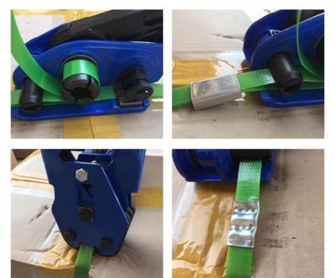 Macchina di rimorchiatura a mano senza fili da 13-19 mm in PET in plastica semiautomatica con batteria