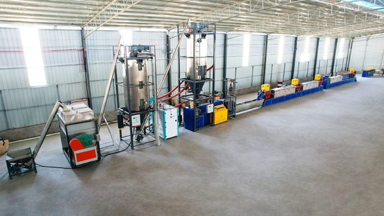 La linea dell'estrusione della cinghia di controllo dello SpA 200KW ha riciclato la macchina di fabbricazione di plastica dell'ANIMALE DOMESTICO