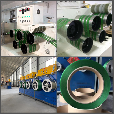 Fiocchi di PET riciclato Macchina per la produzione di nastri in PET Linea di estrusione per imballaggi in PET