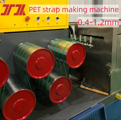 Linea di estrusione di tre strisce di PET di uscita con fiocco di bottiglia in PET con avvolgitore automatico