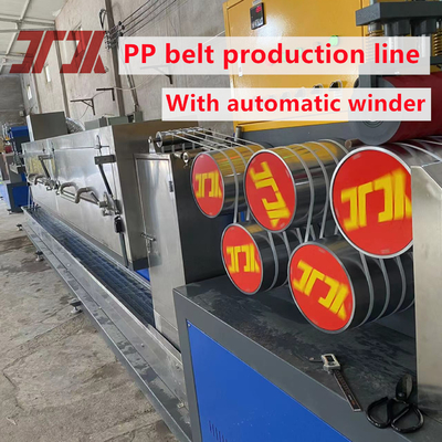 5-19 mm PP String Band Extrusion Line con GUOMAO Gearbox e bobina automatica