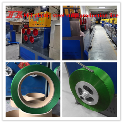 Apparecchiature per la produzione di cinture in acciaio di plastica PET sistema di controllo PLC servo avvolgimento 200-600KG/h