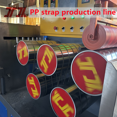 Macchina per la fabbricazione di strisce di imballaggio in plastica a doppio colore in PP con cambio automatico