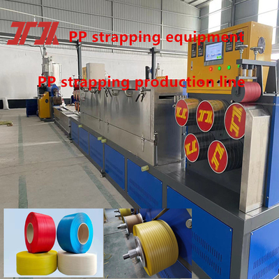 Macchine per l'imballaggio di estrusori in plastica PP Extruder PP Strapping Production Line per 5-19 mm di larghezza