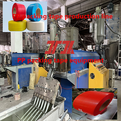 100-125KG/H Plastic PP Strapping Band Strap Making Extrusion Machine con cambio schermo senza sosta