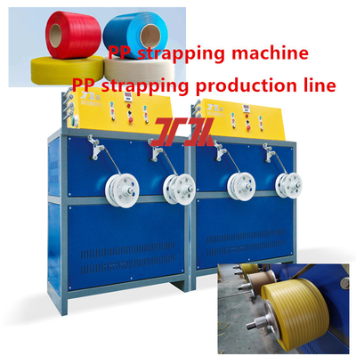 Fornitura di macchinari per la plastica Equipaggiamento per le cinghie di imballaggio PP Linea di produzione di cinghie di imballaggio PP con imballaggio automatico con cinghia di imballaggio PP