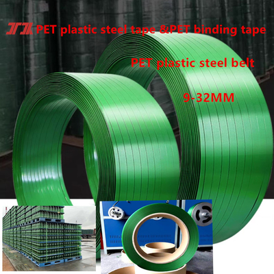 Fornire nastro di cinta di plastica PET nastro di plastica di acciaio nastro di imballaggio PET di larghezza 9-32 mm