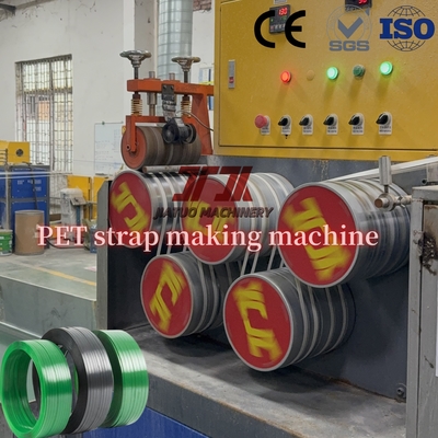Macchina per la produzione di reggette in PET con capacità 400-450 kg/ora, con avvolgitore completamente automatico e produzione di reggette in PET ad alta tensione
