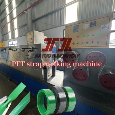 110φ Linea di estrusione di cinghia in plastica in PET a vite singola con controllo PLC e avvolgente automatico 9-32 mm Fortezza