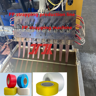 Macchine per l'imballaggio Equipaggiamento per la cingolazione a doppia vite di PP Linea di produzione di cingolazioni di PP con 150-300 m/min