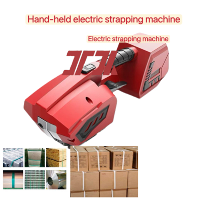 Reggiatrice elettrica portatile Strumento automatico per reggiatura e tensionamento per reggette in PP e PET