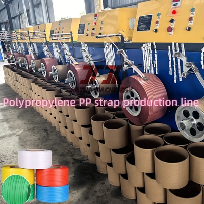Materiale riciclabile PP Strap Manufacturing Machine 110mm Single Screw Diameter