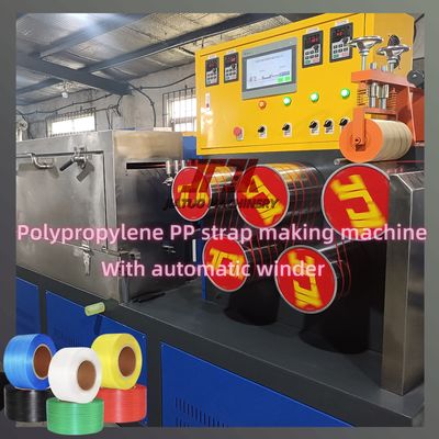 Linea di produzione di cinture in PP da 5-19 mm con vite uniche 4 reti