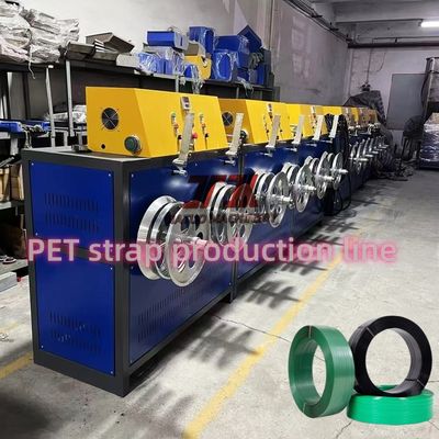 Linea di produzione di cinghie in PET ad alta velocità >150m/min con larghezza 9-32mm e avvolgimento automatico