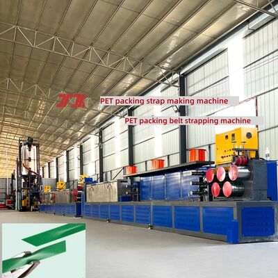 Green Pink 0,6-1,2 mm PP PET Strap Manufacturing Machine Linea di estrusione automatica di PET Strap