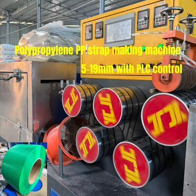 5-19 mm PP Plastic Sandwich Strap Making Machine con macchina di avvolgimento automatica