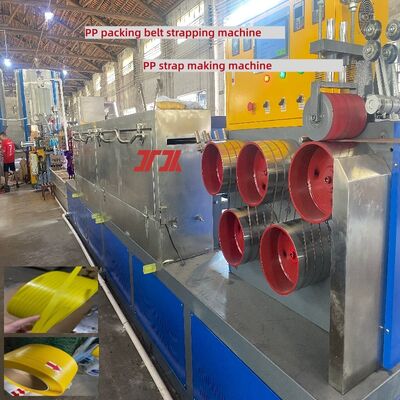 Apparecchiature per il rilegamento in PP Linea di produzione di rilegamento in PP a vite singole