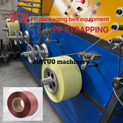 Macchina per la produzione di reggette da imballaggio in PP controllata da PLC Attrezzatura per reggette da imballaggio in PP con materiali in PP riciclati al 100%.
