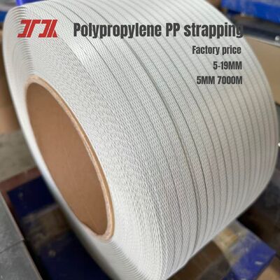 Cintura di imballaggio in polipropilene a cintura di 5 mm Pp con lunghezza lunga 7000 m/rollo