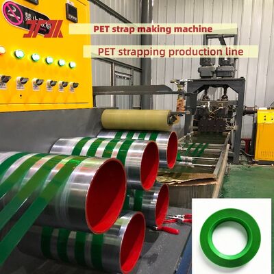Macchine per la fabbricazione automatica di cinghie in PET da 16 mm con produzione di 100% di materiale di fiocco di bottiglia in PET