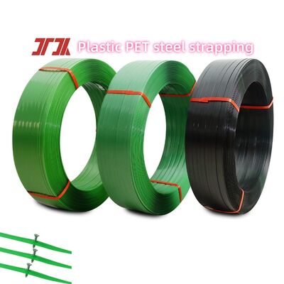 9-32mm Cinghia di imballaggio in poliestere PET Sostituisce la cinghia in acciaio con alta tensione 350-1100kgf
