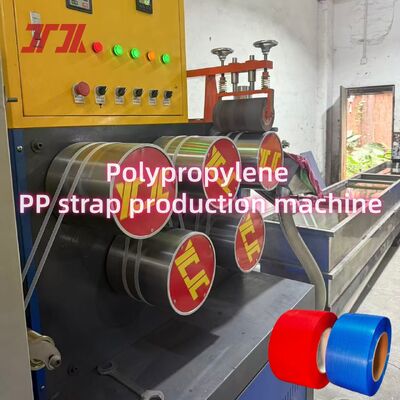 Macchina per la produzione di cinghie in PP da 5-19 mm con tre dispositivi di trazione e sistema di controllo PLC