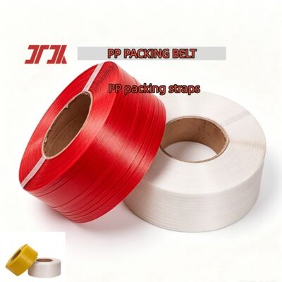 Strappo di imballaggio in PP trasparente 12 mm Strapping in PP ad alta velocità per macchine di strappaggio automatiche