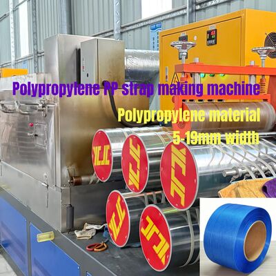 280m/min Velocità di funzionamento Macchina per la fabbricazione di cinghie in PP con girante automatico a doppia stazione