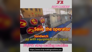 Fabbrica di attrezzature per reggiatura in PP/PET